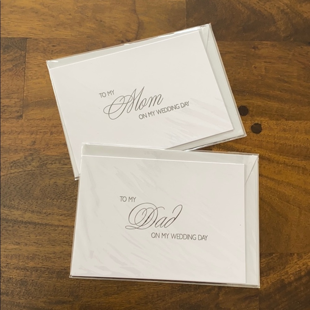 Brand new! Wedding Day Card to Parents